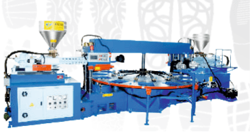 TechROT-150 — TPU / TPR / PVC 2-Colour Rotary Type Sole Moulding Machine