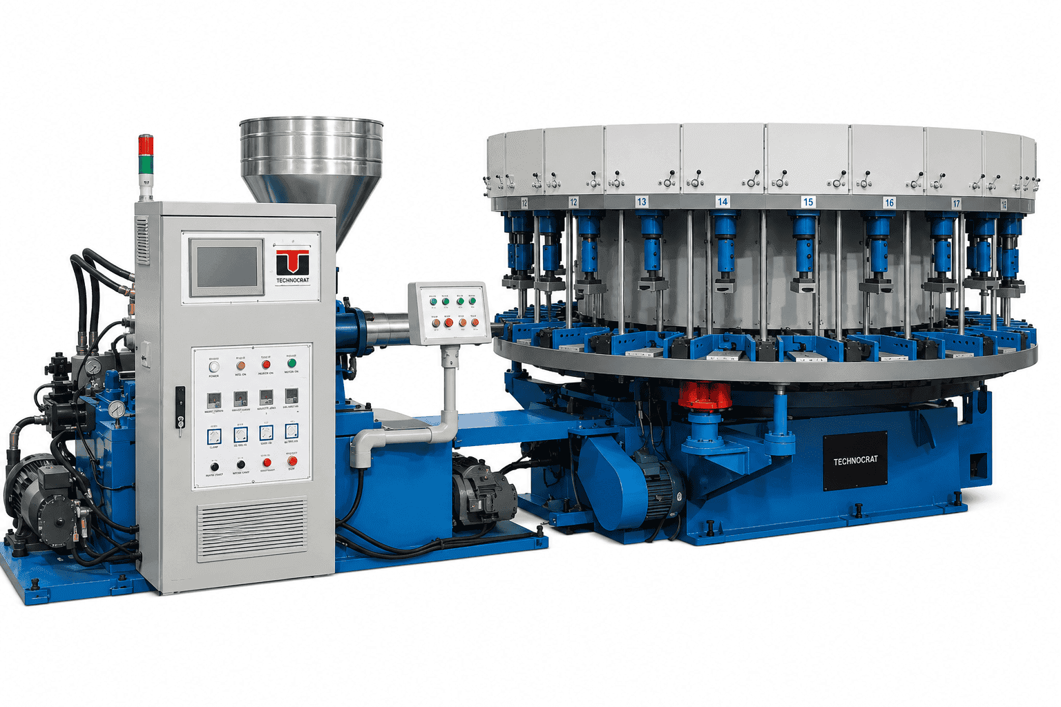 TR-DIP — Automatic PVC / TPR Rotary DIP Sole Machine