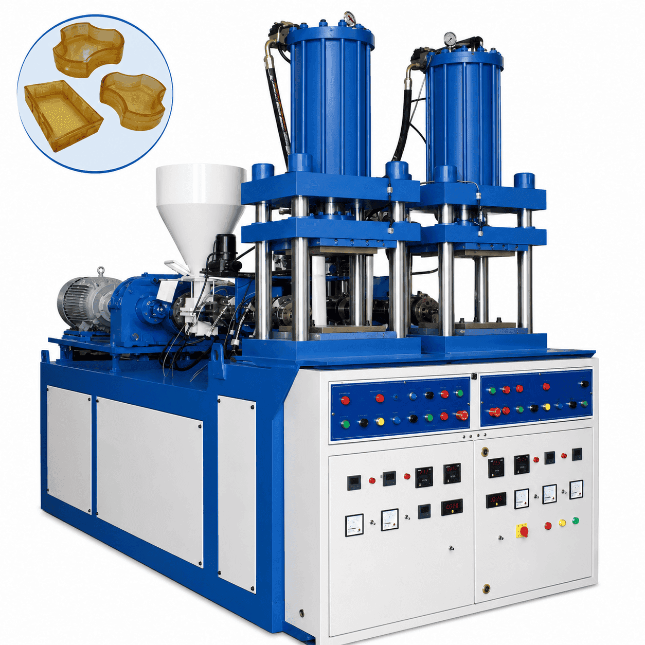 TECHNICA PV-2 — PVC Paver Block Mould Making Machine — High Output
