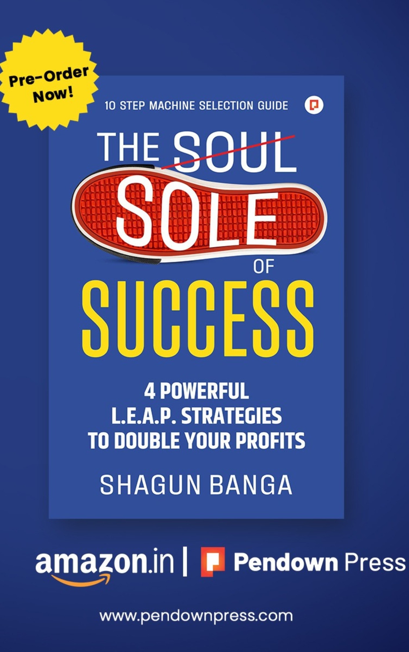 Cover image of 'The Sole of Success' eBook, featuring a stylized illustration representing achievement and accomplishment in the footwear industry.