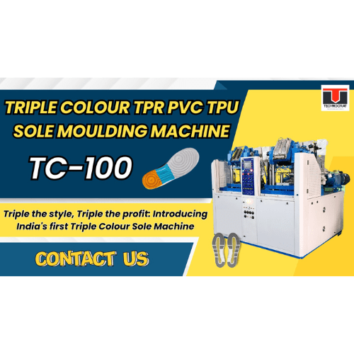 Triple colour sole moulding machine- TC 100